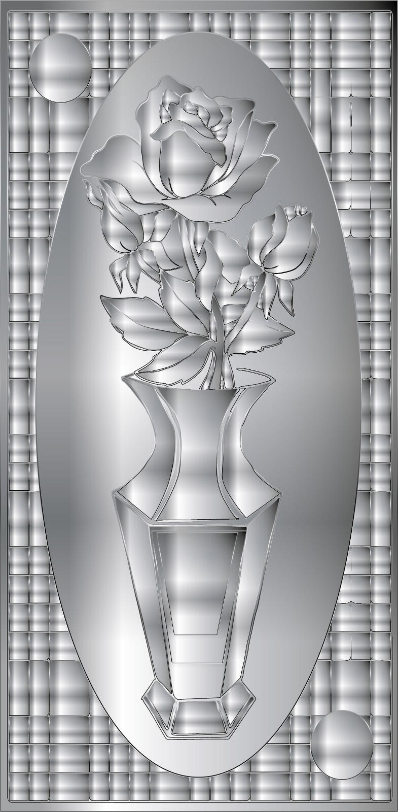 rosas en jarrón de vidrio